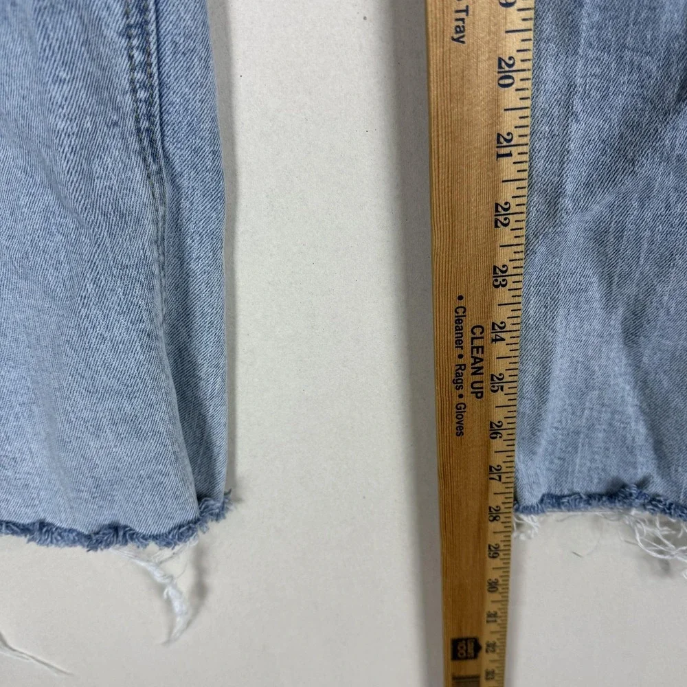 Old Navy Sky-Hi Straight Jeans Womens 16 Blue Light Wash High Rise Stretch Denim